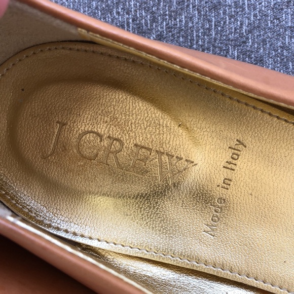 J. CREW - Made in Italy Leather Flats w/Bow - Picture 2 of 11